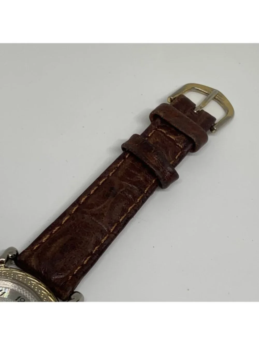 Vintage La express women’s silver gold tone watch 29mm quartz analog running